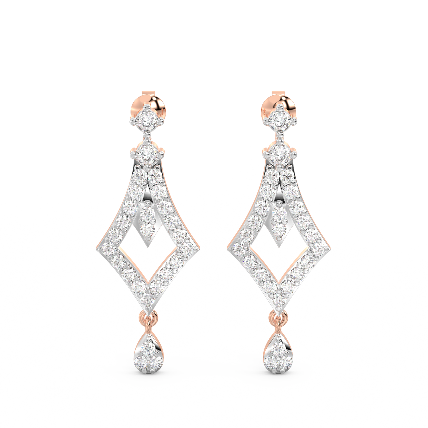 Diamond Earring for her in Rose Gold DER23230