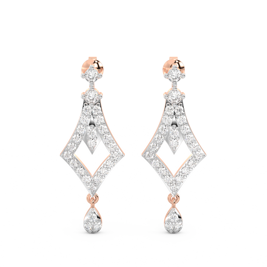 Diamond Earring for her in Rose Gold DER23230