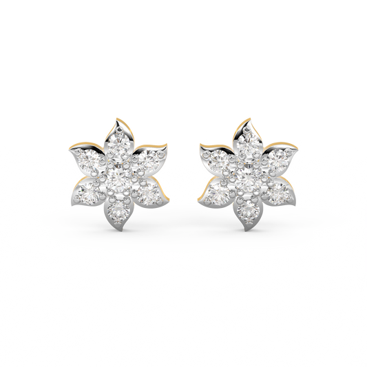 Diamond Earring for her in Yellow Gold DER23247