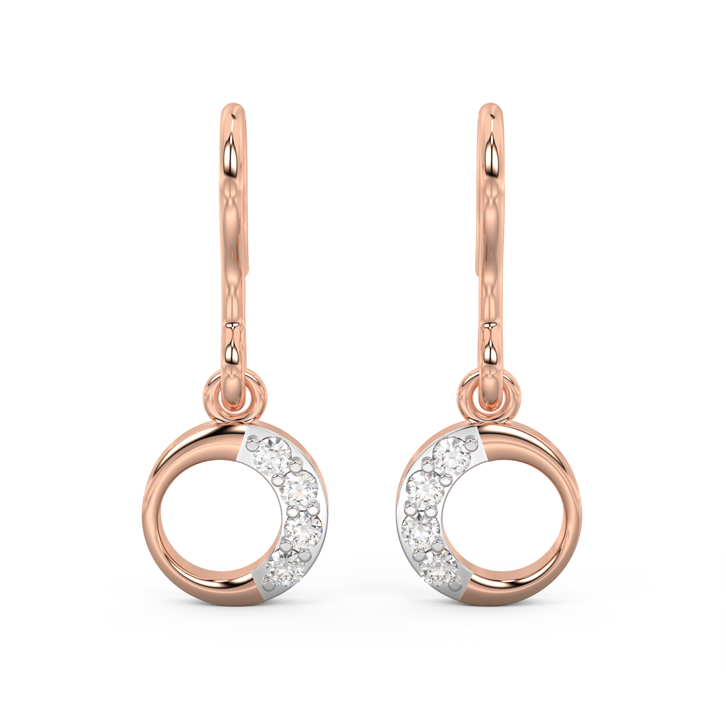 Diamond Earring for her in Rose Gold DER23250