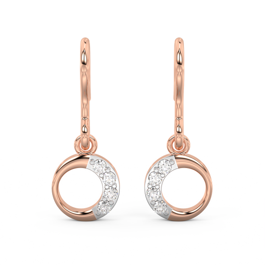 Diamond Earring for her in Rose Gold DER23250