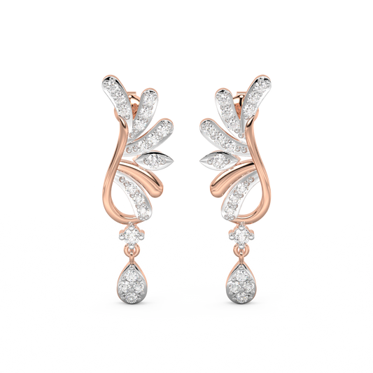 Diamond Earring for her in Rose Gold DER23266