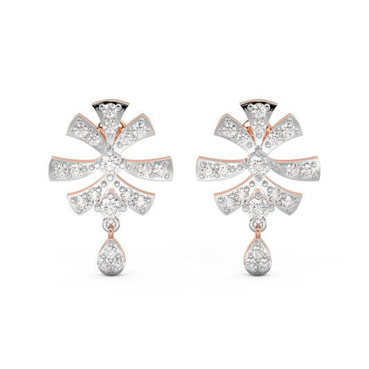 Diamond Earring for her in Rose Gold DER23268