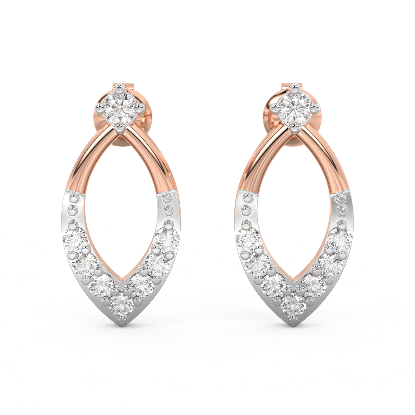 Diamond Earring for her in Yellow Gold DER23292