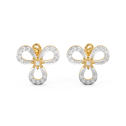 Diamond Earring for her in Yellow Gold DER23301