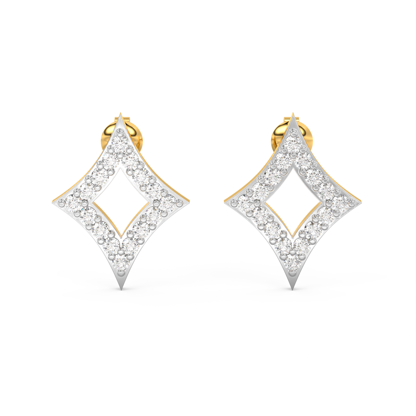 Diamond Earring for her in Yellow Gold DER23306