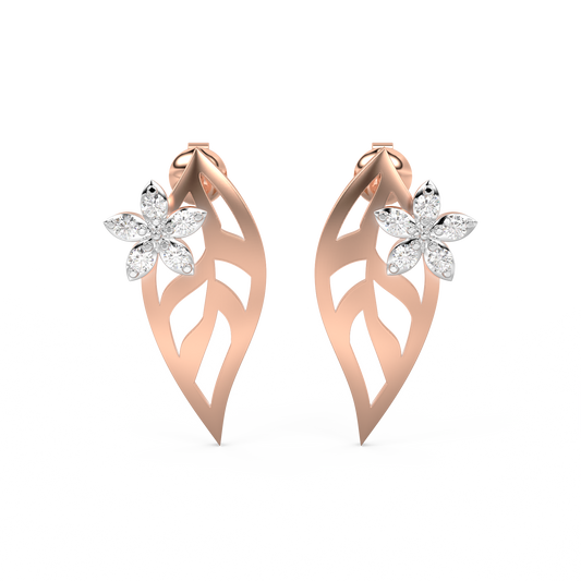 Diamond Earring for her in Rose Gold DER23315