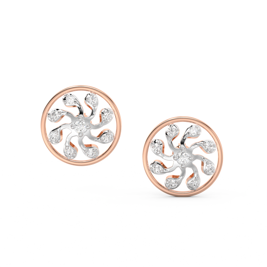 Diamond Earring for her in Rose Gold DER23343