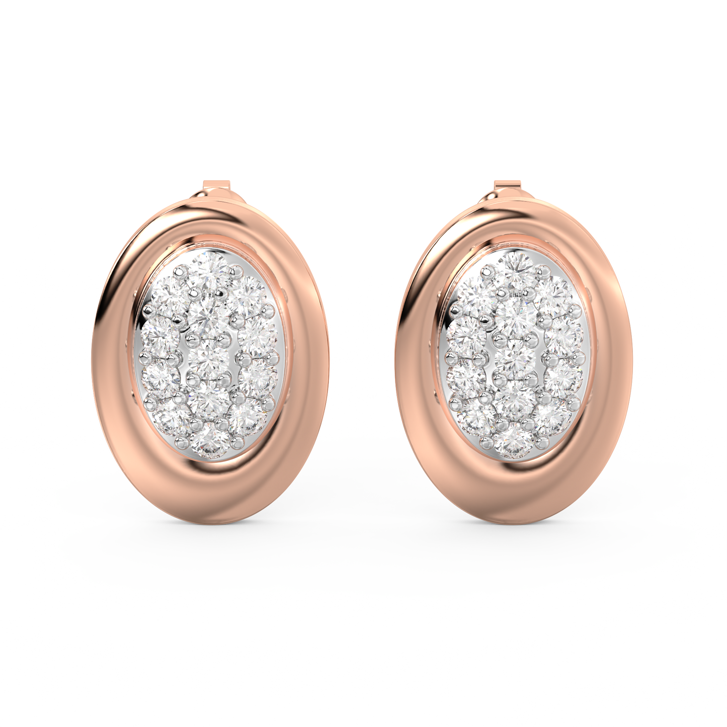 Diamond Earring for her in Rose Gold DER23435