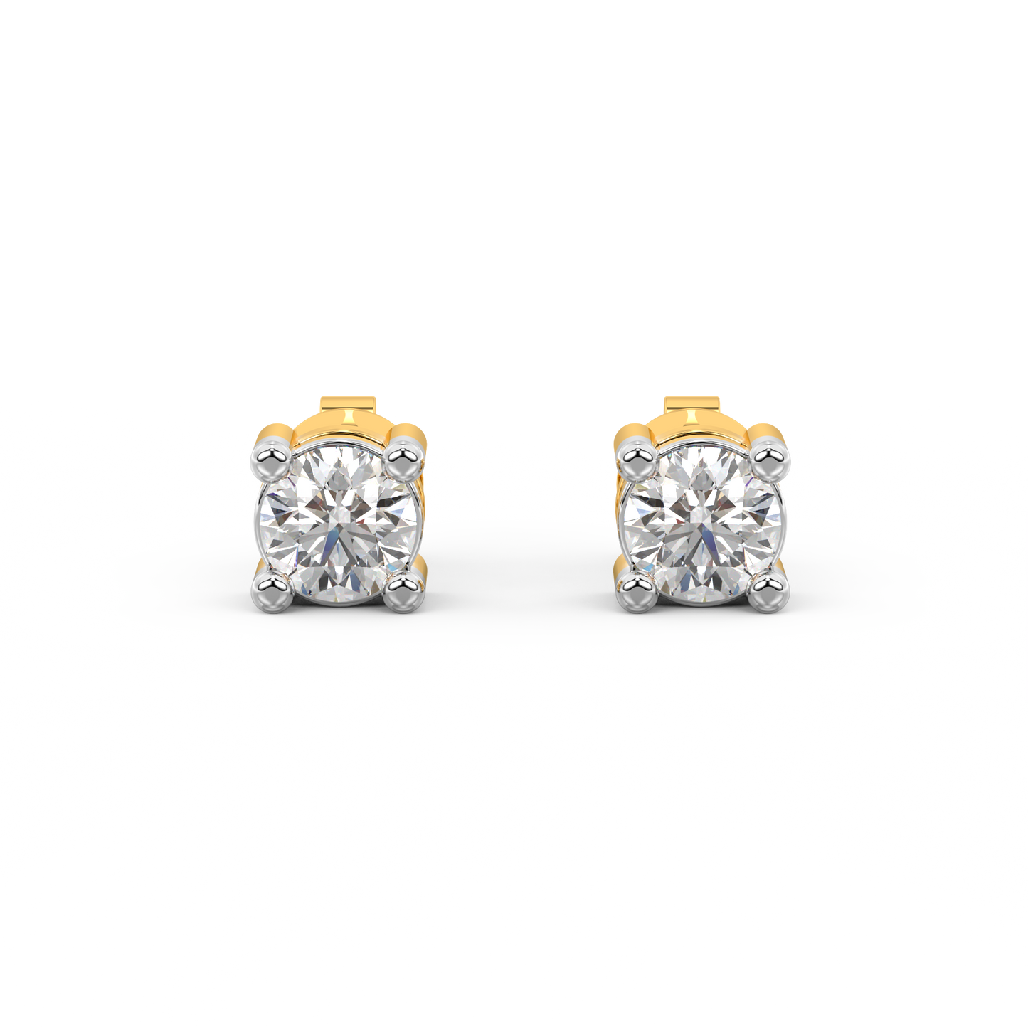 Diamond Earring for her in Yellow Gold DER23456