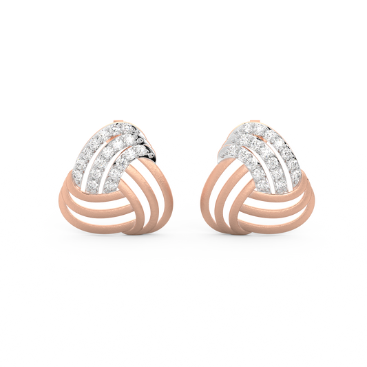 Diamond Earring for her in Rose Gold DER23461