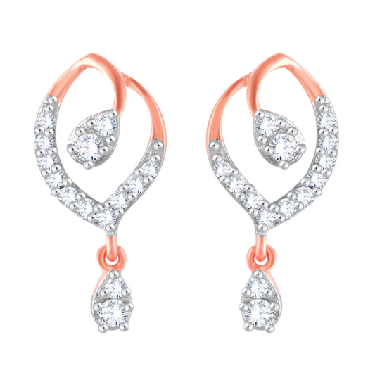 Diamond Earring for her in Rose Gold DER23759