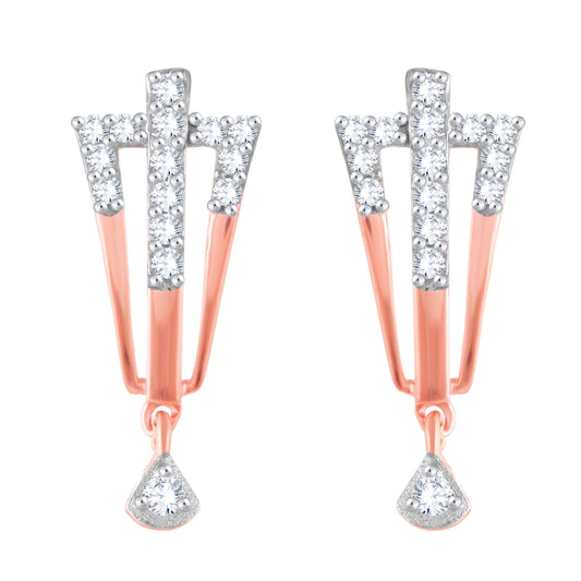 Diamond Earring for her in Rose Gold DER23761