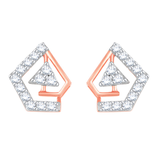 Diamond Earring for her in Rose Gold DER23762