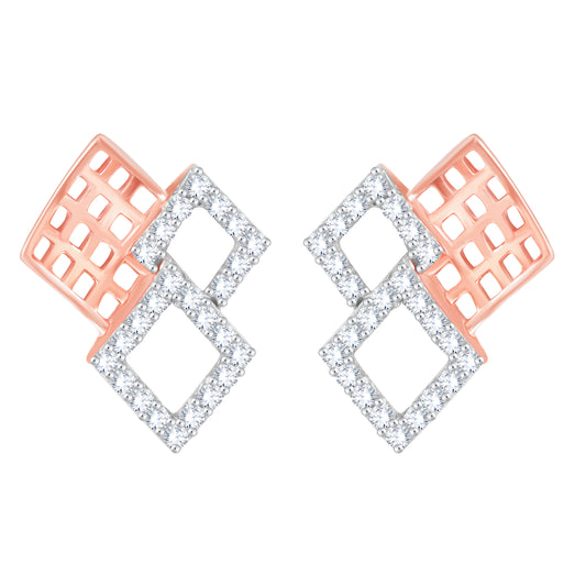 Diamond Earring for her in Rose Gold DER23763