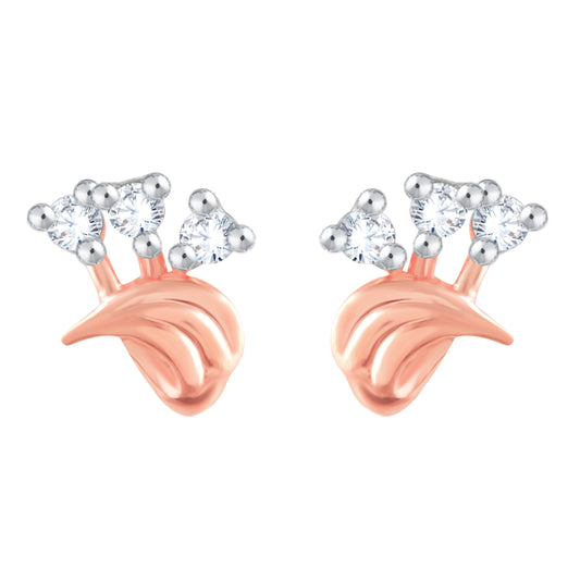 Diamond Earring for her in Rose Gold DER23764