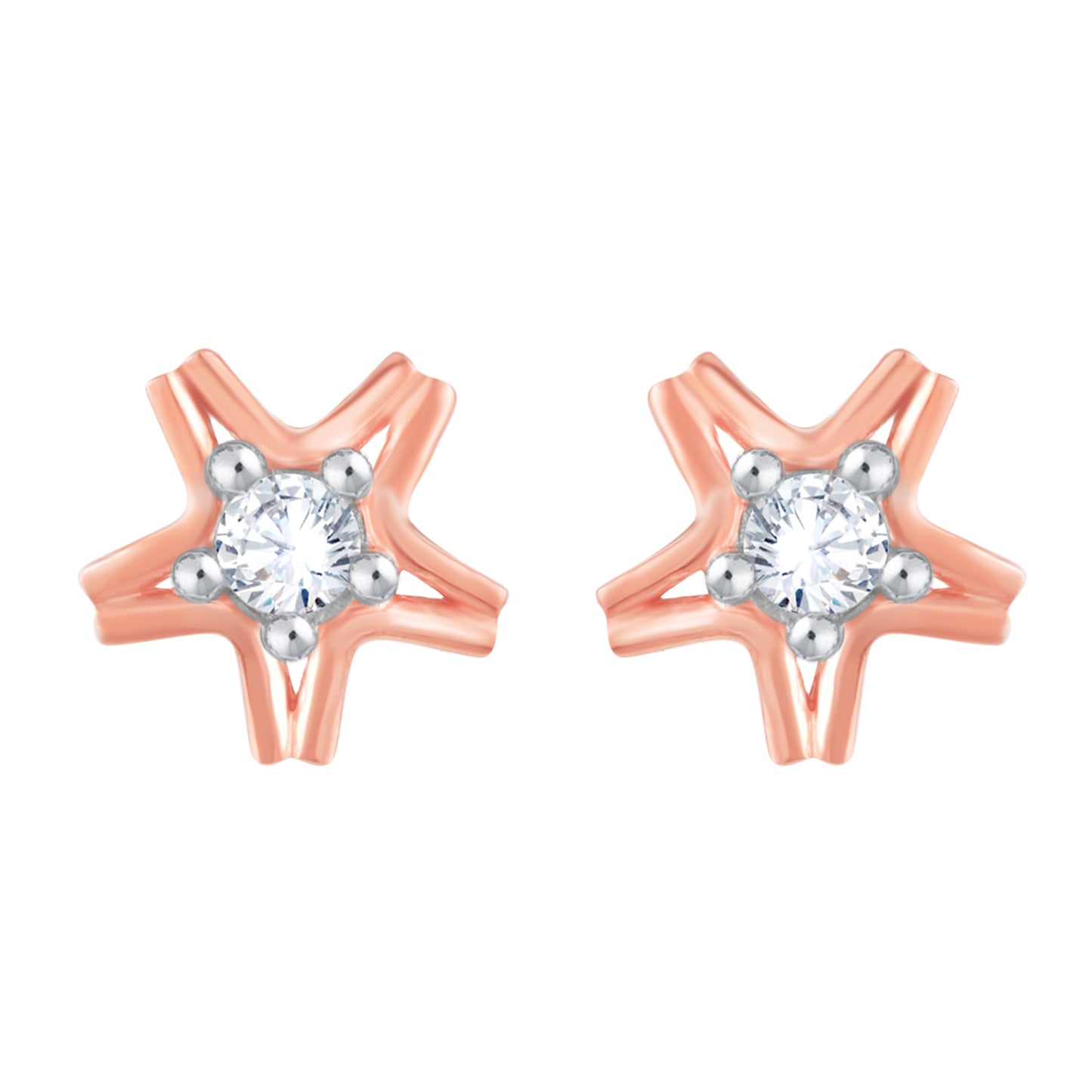 Diamond Earring for her in Rose Gold DER23765