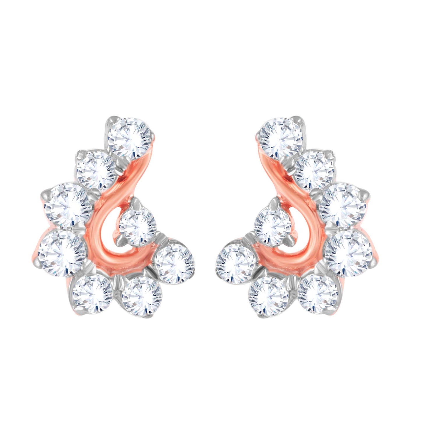 Diamond Earring for her in Rose Gold DER23767