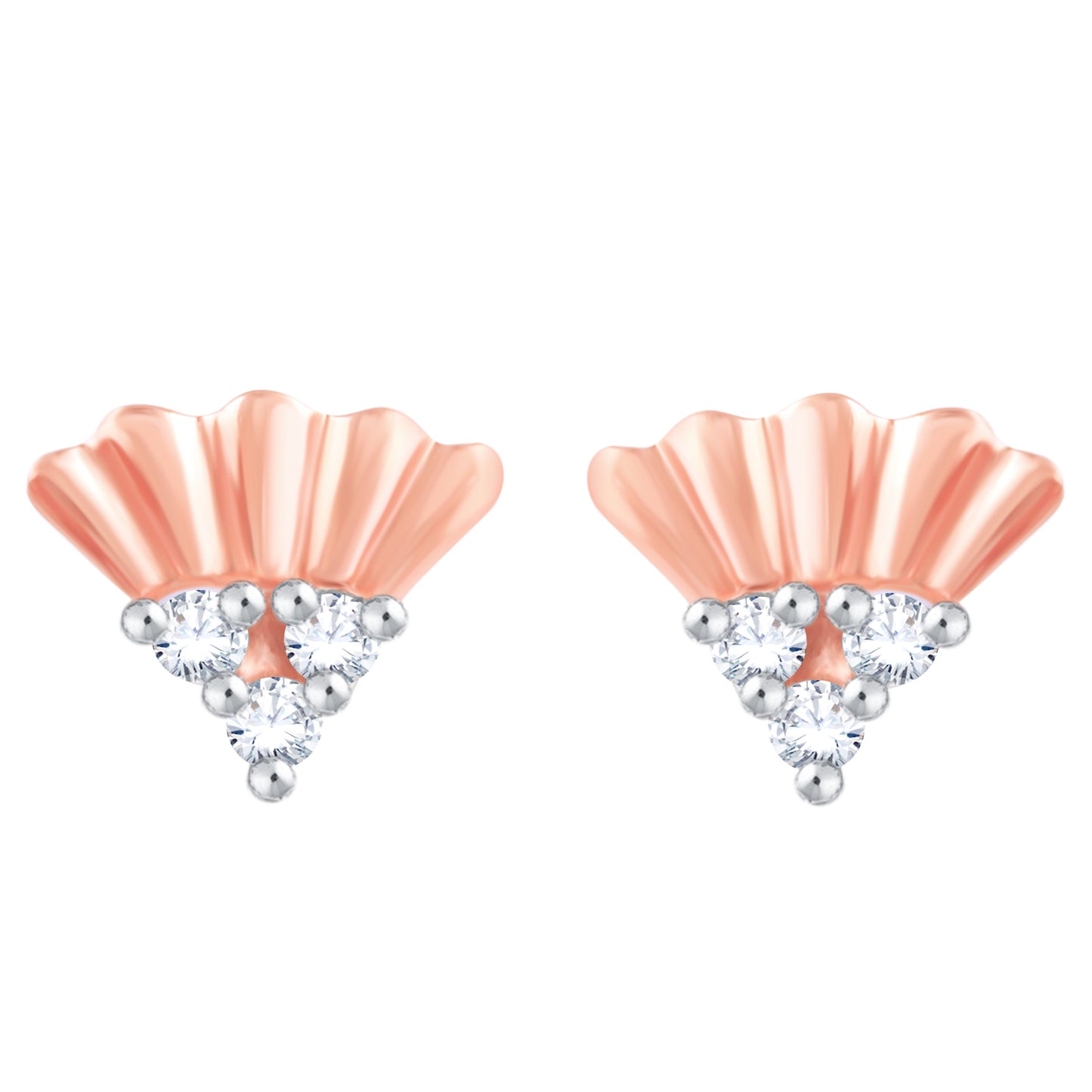 Diamond Earring for her in Rose Gold DER23768