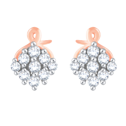 Diamond Earring for her in Rose Gold DER23769