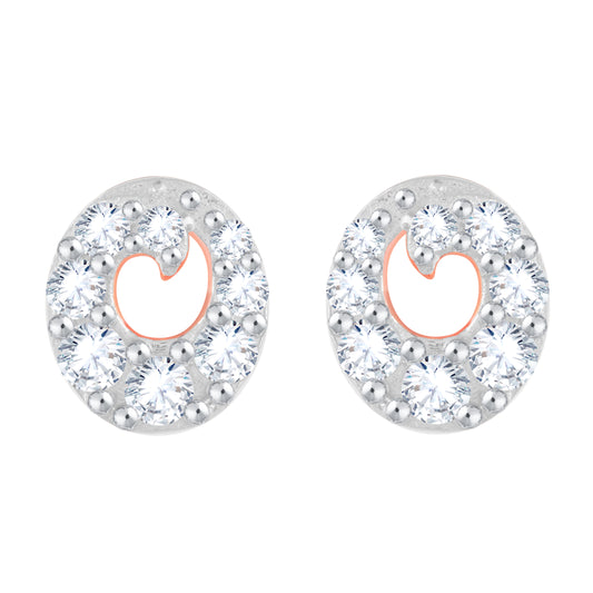 Diamond Earring for her in Rose Gold DER23773