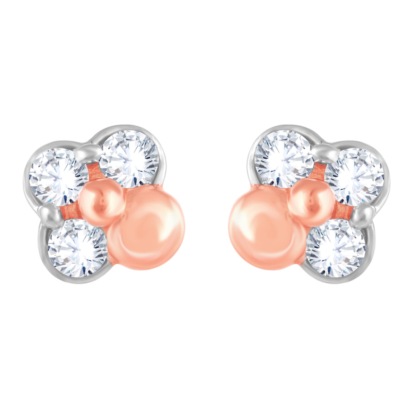 Diamond Earring for her in Rose Gold DER23775