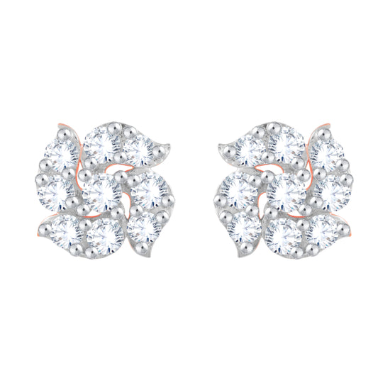 Diamond Earring for her in Rose Gold DER23781