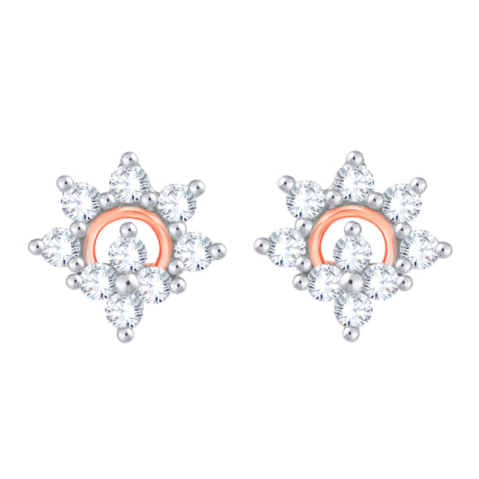 Diamond Earring for her in Rose Gold DER23784