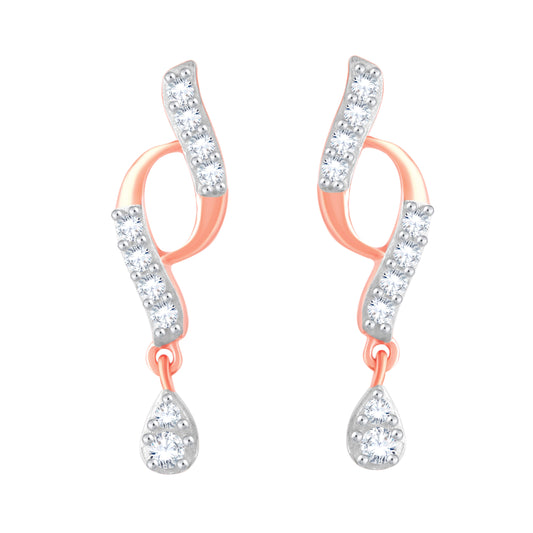 Diamond Earring for her in Rose Gold DER23792