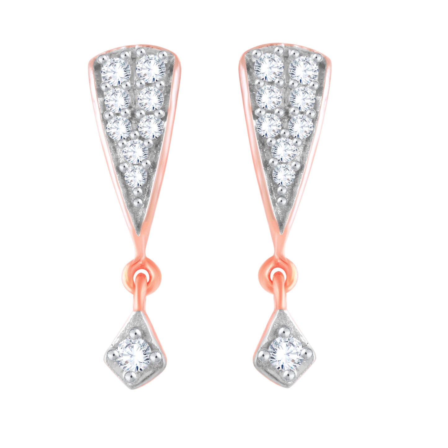 Diamond Earring for her in Rose Gold DER23796