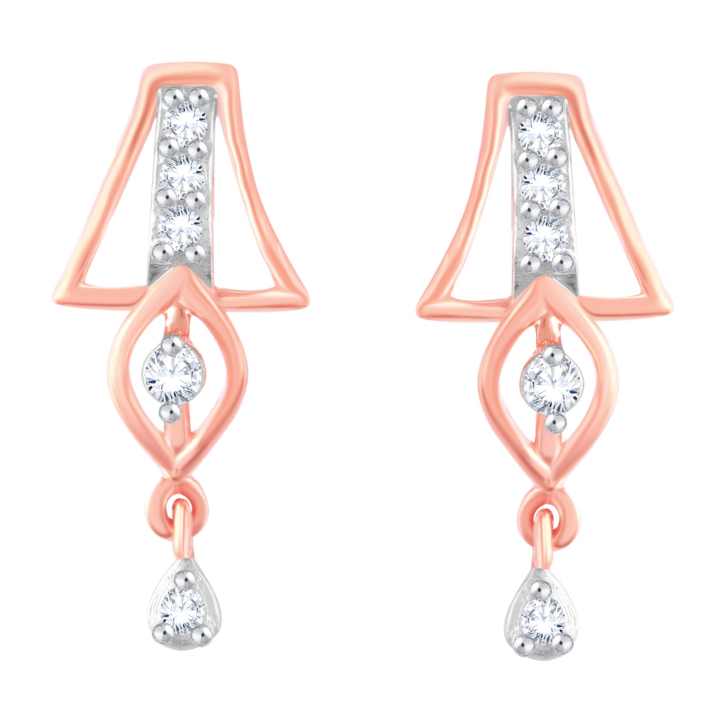 Diamond Earring for her in Rose Gold DER23797