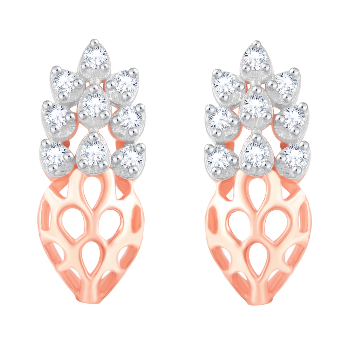 Diamond Earring for her in Rose Gold DER23801