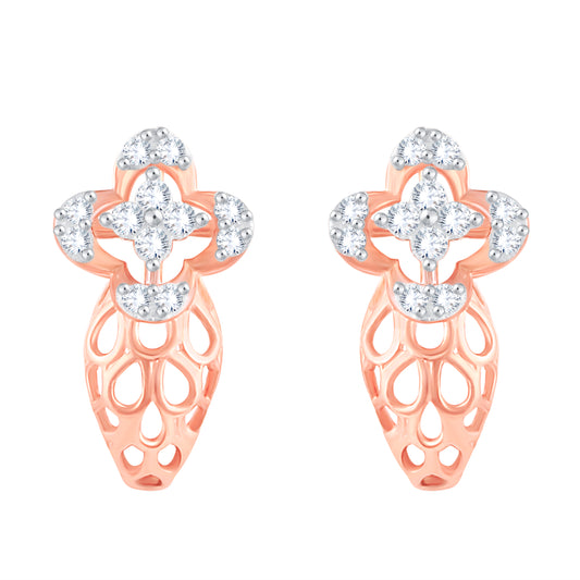 Diamond Earring for her in Rose Gold DER23802