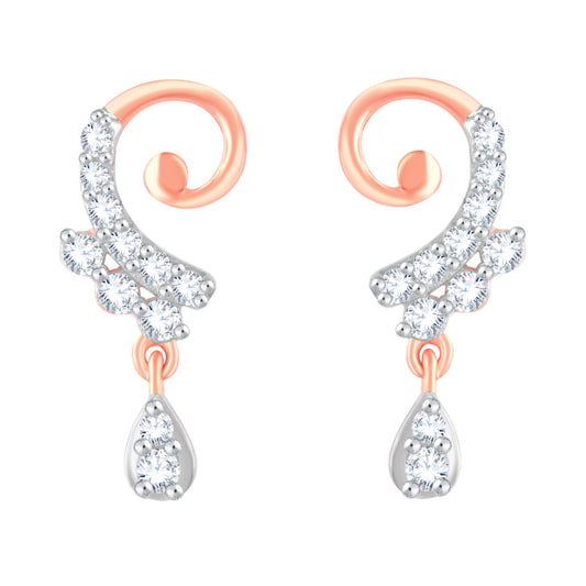 Diamond Earring for her in Rose Gold DER23807