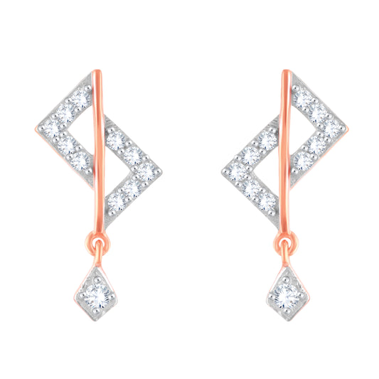 Diamond Earring for her in Rose Gold DER23810