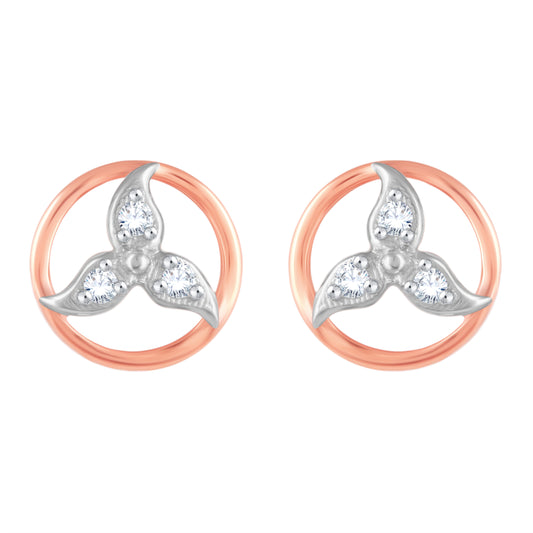 Diamond Earring for her in Rose Gold DER23811