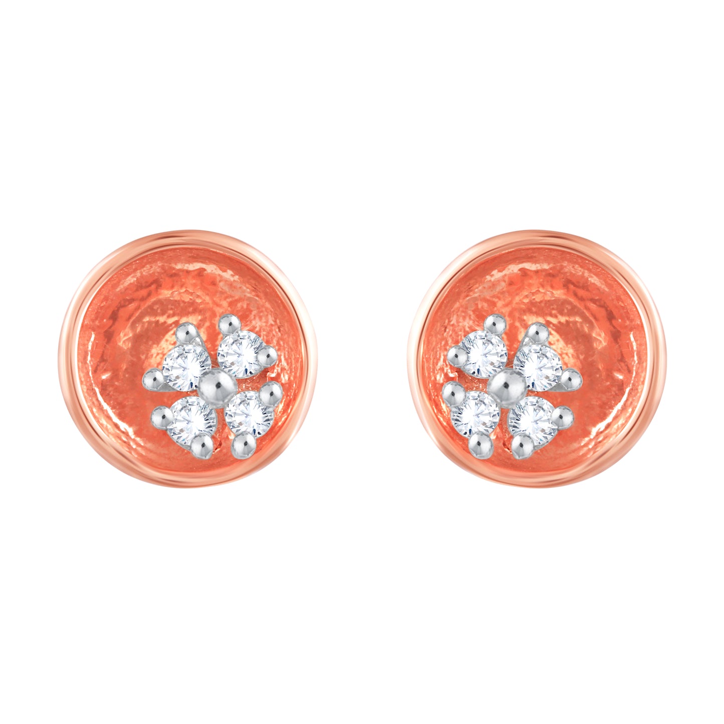 Diamond Earring for her in Rose Gold DER23823