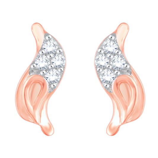 Diamond Earring for her in Rose Gold DER23833