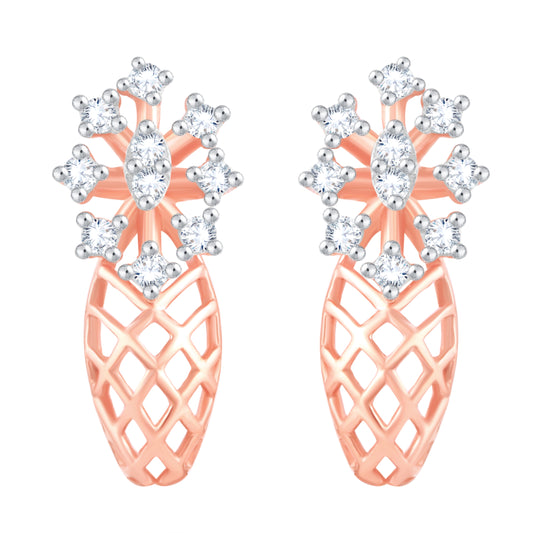 Diamond Earring for her in Rose Gold DER23841