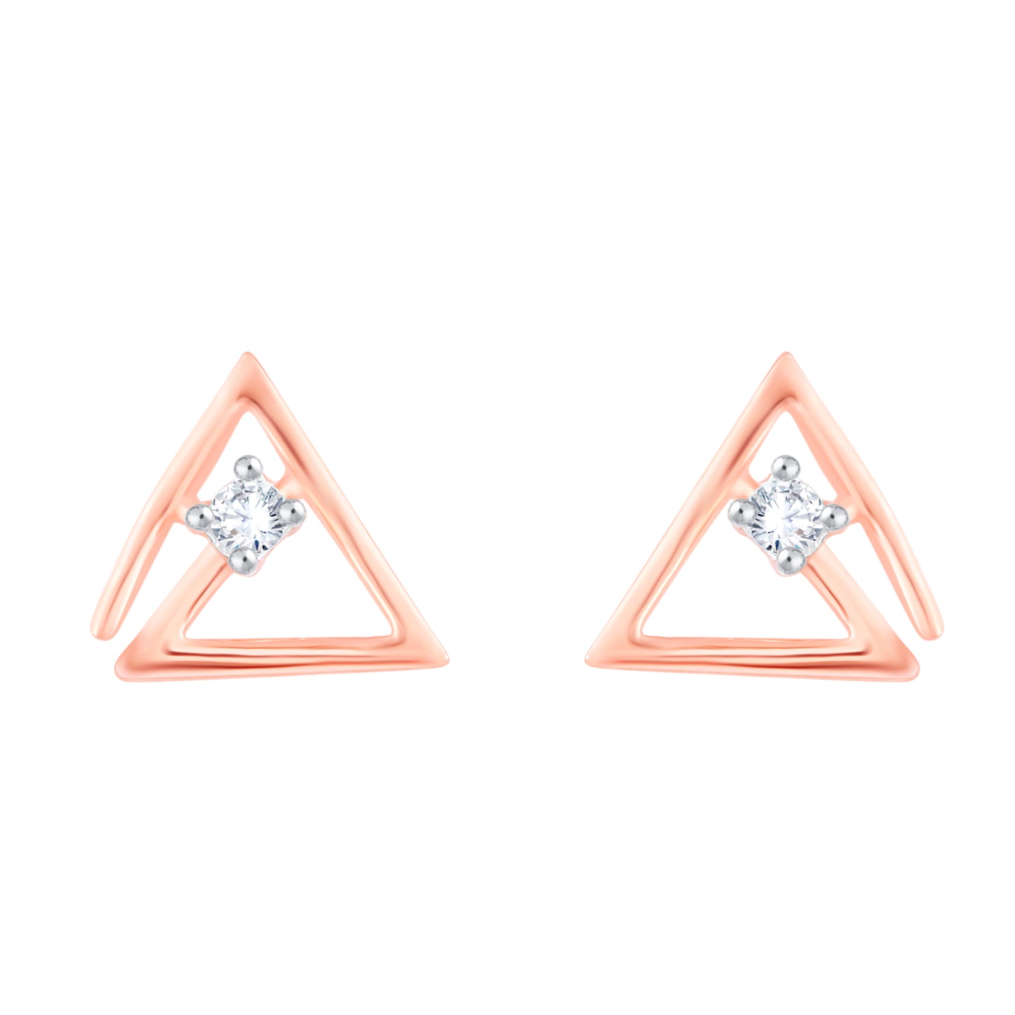 Diamond Earring for her in Rose Gold DER23843