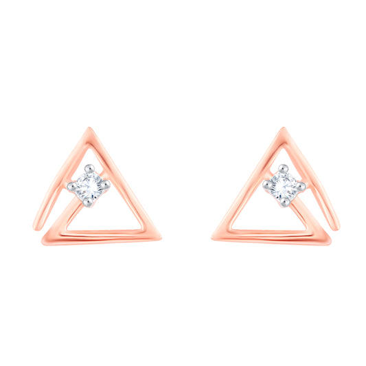 Diamond Earring for her in Rose Gold DER23843