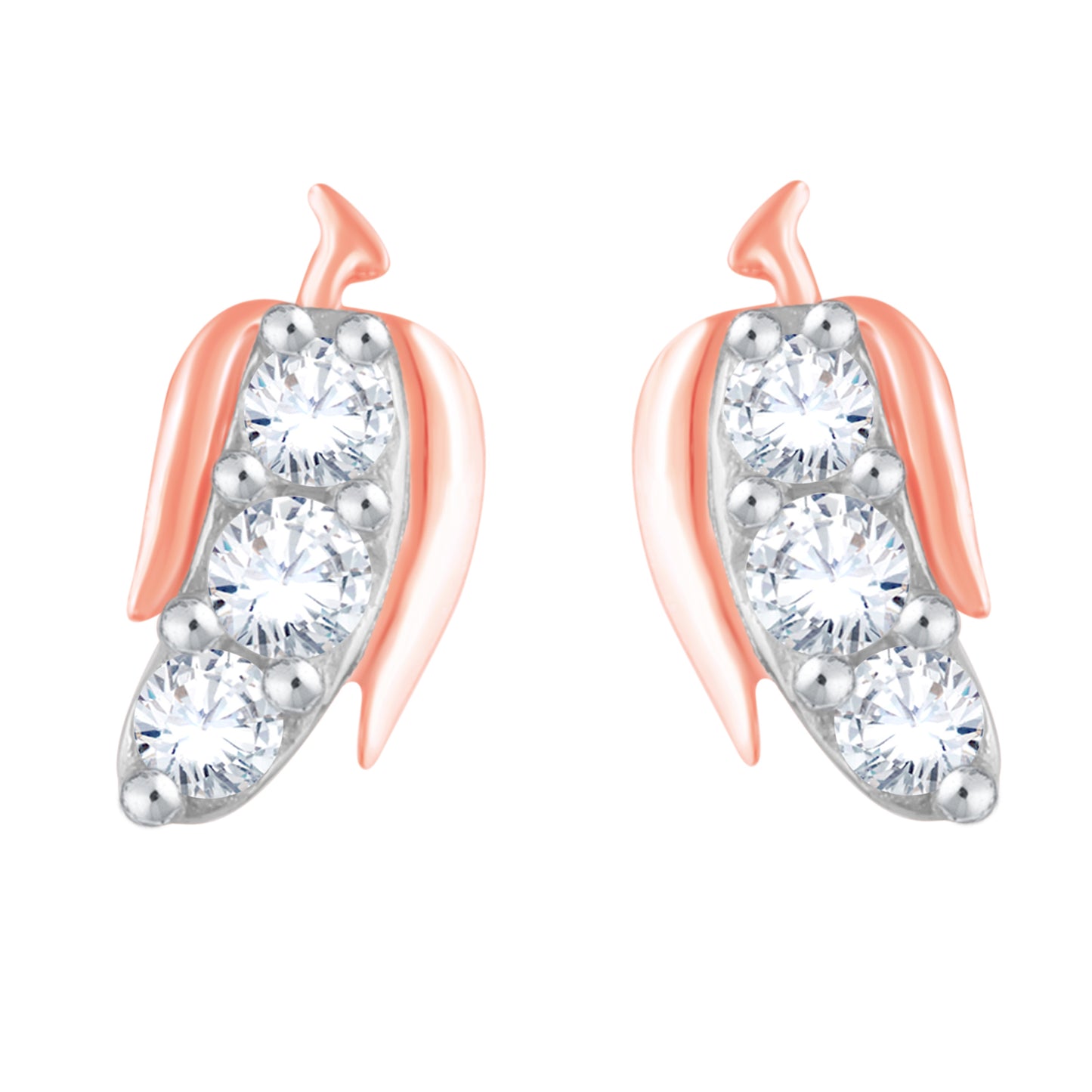 Diamond Earring for her in Rose Gold DER23846