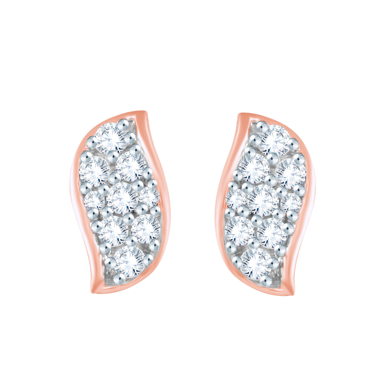 Diamond Earring for her in Rose Gold DER23847