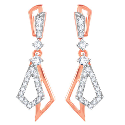 Diamond Earring for her in Rose Gold DER23851