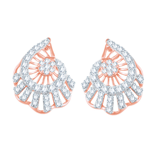 Diamond Earring for her in Rose Gold DER23855