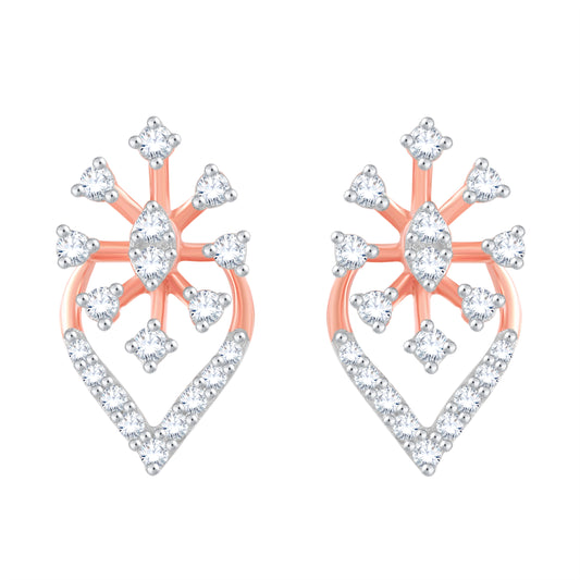 Diamond Earring for her in Rose Gold DER23881