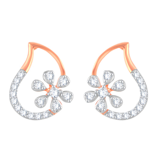 Diamond Earring for her in Rose Gold DER23882