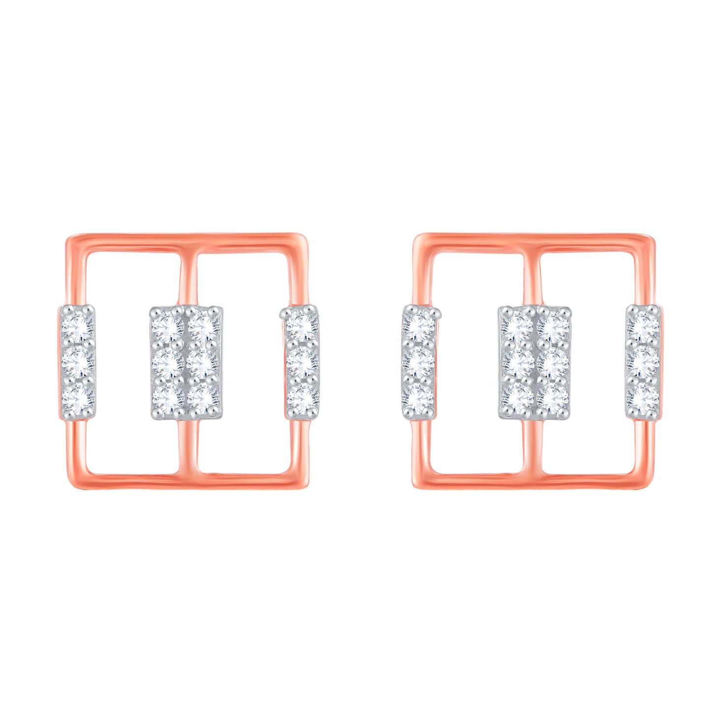 Diamond Earring for her in Rose Gold DER23886