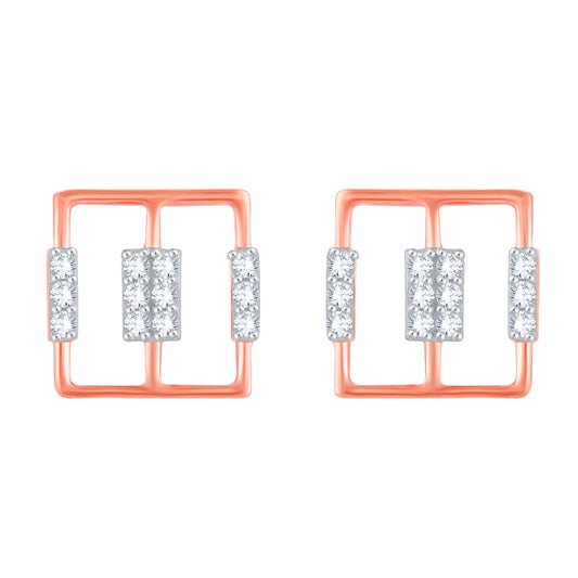 Diamond Earring for her in Rose Gold DER23886