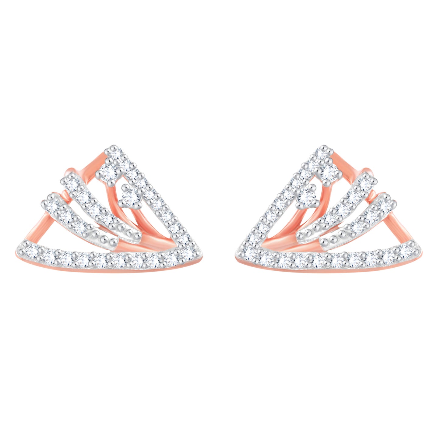 Diamond Earring for her in Rose Gold DER23888